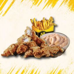 Crispy strips de pui meniu